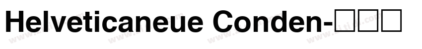 Helveticaneue Conden字体转换